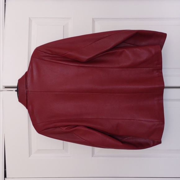 Vintage Toni Mir Red Leather jacket, Small (Euro size 42) - Picture 3 of 7